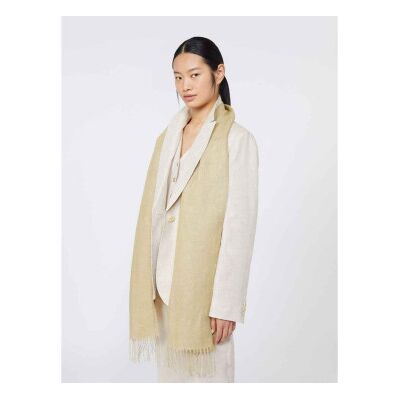Weekend Max Maravoor vrouwen. 2615541105600 Beige Wkasionbio linnen sjaal (OSFA), Casual, Vlas Weekend Max Maravoor vrouwen. 2615541105600 Beige Wkasionbio linnen sjaal (OSFA), Casual, Vlas