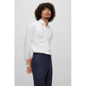 HUGOvoor mannen. 50481195 Kenno shirt wit (45), Casual, Polyamide, Lange mouwen HUGOvoor mannen. 50481195 Kenno shirt wit (45), Casual, Polyamide, Lange mouwen