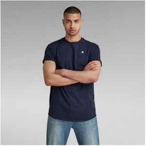 G-Starvoor mannen. D16396-B353-6067 T-shirt Lash marine (S), Casual, Korte mouwen, Biologisch katoen, Duurzaam, Marineblauw G-Starvoor mannen. D16396-B353-6067 T-shirt Lash marine (S), Casual, Korte mouwen, Biologisch katoen, Duurzaam, Marineblauw