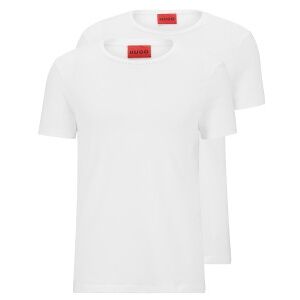 HUGOvoor mannen. 50325440 Pak 2 T-shirts Rond wit (XXL), Casual, Katoen, Korte mouwen, Duurzaam HUGOvoor mannen. 50325440 Pak 2 T-shirts Rond wit (XXL), Casual, Katoen, Korte mouwen, Duurzaam