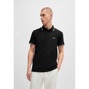 BOSSvoor mannen. 50506193 Polo Paul zwart (S), Casual, Katoen, Korte mouwen BOSSvoor mannen. 50506193 Polo Paul zwart (S), Casual, Katoen, Korte mouwen