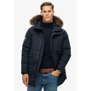 Superdryvoor mannen. M5011929A Everest marine synthetisch bont parka (L), Casual, Polyester, Duurzaam, Marineblauw Superdryvoor mannen. M5011929A Everest marine synthetisch bont parka (L), Casual, Polyester, Duurzaam, Marineblauw