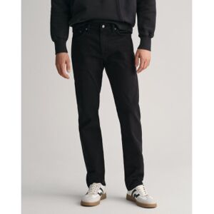 Gantvoor mannen. 1000263 Jeans Regular Fit Woestijn zwart (36/34), Casual, Katoen, Denim Gantvoor mannen. 1000263 Jeans Regular Fit Woestijn zwart (36/34), Casual, Katoen, Denim