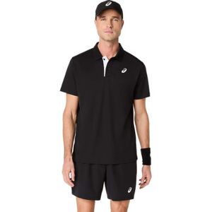 Asicsvoor mannen. 2041A340 Polo Hof zwart (L), Casual, Sportief, Katoen, Tennis/padels, Meerdere sporten, Korte mouwen, Duurzaam Asicsvoor mannen. 2041A340 Polo Hof zwart (L), Casual, Sportief, Katoen, Tennis/padels, Meerdere sporten, Korte mouwen, Duurzaam