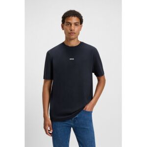 BOSSvoor mannen. 50473278 T-shirt Chup marine (XXL), Casual, Katoen, Korte mouwen, Marineblauw BOSSvoor mannen. 50473278 T-shirt Chup marine (XXL), Casual, Katoen, Korte mouwen, Marineblauw
