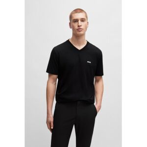 BOSSvoor mannen. 50506347 T-shirt V zwart (L), Casual, Katoen, Korte mouwen BOSSvoor mannen. 50506347 T-shirt V zwart (L), Casual, Katoen, Korte mouwen