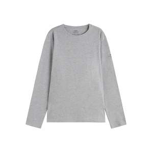 ECOALFvoor mannen. MCMGATSNOW000055S24-302 Nu T-shirt grijs (S), Casual, Katoen, Lange mouwen, Duurzaam ECOALFvoor mannen. MCMGATSNOW000055S24-302 Nu T-shirt grijs (S), Casual, Katoen, Lange mouwen, Duurzaam