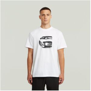 G-Starvoor mannen. D28823-E385-110 G Icon Grafisch T-shirt wit (XL), Casual, Katoen, Korte mouwen G-Starvoor mannen. D28823-E385-110 G Icon Grafisch T-shirt wit (XL), Casual, Katoen, Korte mouwen