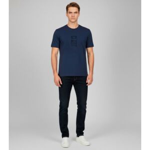 Guessvoor mannen. M5YI67KBW41 T-shirt met grote applicatie op de achterkant blauw (XL), Casual, Polyester, Korte mouwen Guessvoor mannen. M5YI67KBW41 T-shirt met grote applicatie op de achterkant blauw (XL), Casual, Polyester, Korte mouwen
