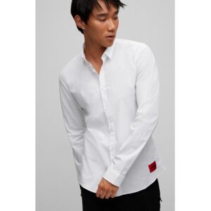 HUGOvoor mannen. 50475687 Shirt Ero3 wit (M), Casual, Katoen, Lange mouwen HUGOvoor mannen. 50475687 Shirt Ero3 wit (M), Casual, Katoen, Lange mouwen