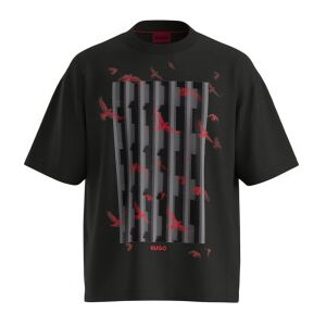 HUGOvoor mannen. 50542581 Digraph T-shirt zwart (S), Casual, Katoen, Korte mouwen HUGOvoor mannen. 50542581 Digraph T-shirt zwart (S), Casual, Katoen, Korte mouwen