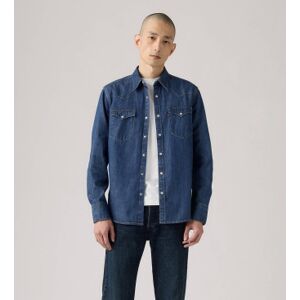 Levi'svoor mannen. 85744-0041 Western Barstow standaard overhemd blauw (S), Casual, Lange mouwen, Biologisch katoen, Duurzaam Levi'svoor mannen. 85744-0041 Western Barstow standaard overhemd blauw (S), Casual, Lange mouwen, Biologisch katoen, Duurzaam
