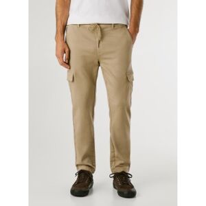 Pepe Jeansvoor mannen. PM211725 Gymdigo Cargo beige broek (36), Casual, Katoen Pepe Jeansvoor mannen. PM211725 Gymdigo Cargo beige broek (36), Casual, Katoen