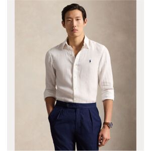 Polo Ralph Laurenvoor mannen. 710968915505 Slim Fit linnen overhemd wit (XXL), Casual, Feest, Vlas, Klassiek, Lange mouwen Polo Ralph Laurenvoor mannen. 710968915505 Slim Fit linnen overhemd wit (XXL), Casual, Feest, Vlas, Klassiek, Lange mouwen