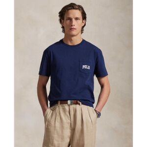 Polo Ralph Laurenvoor mannen. 710974585001 Gebreid T-shirt met marine Beer Polo (S), Casual, Katoen, Korte mouwen, Marineblauw Polo Ralph Laurenvoor mannen. 710974585001 Gebreid T-shirt met marine Beer Polo (S), Casual, Katoen, Korte mouwen, Marineblauw