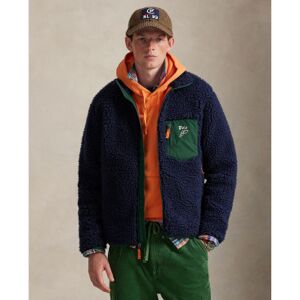 Polo Ralph Laurenvoor mannen. 710980869001 Fleecejack met marine logo (XL), Casual, Gerecycled polyester, Duurzaam, Marineblauw Polo Ralph Laurenvoor mannen. 710980869001 Fleecejack met marine logo (XL), Casual, Gerecycled polyester, Duurzaam, Marineblauw