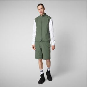 Save The Duckvoor mannen. D82206M-POPE20 Vest Broderick groen (L), Casual, Duurzaam, Gerecycled nylon Save The Duckvoor mannen. D82206M-POPE20 Vest Broderick groen (L), Casual, Duurzaam, Gerecycled nylon