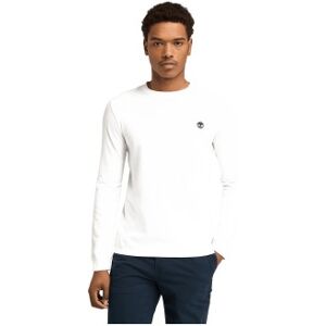 Timberlandvoor mannen. TB0A2BQ31001 Dunstan River t-shirt lange mouwen wit (M), Casual, Katoen Timberlandvoor mannen. TB0A2BQ31001 Dunstan River t-shirt lange mouwen wit (M), Casual, Katoen