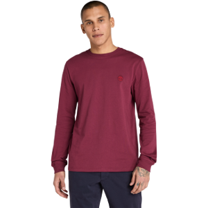 Timberlandvoor mannen. TB0A2BQ36481 Dunstan River T-shirt bordeauxrood (L), Casual, Katoen, Lange mouwen Timberlandvoor mannen. TB0A2BQ36481 Dunstan River T-shirt bordeauxrood (L), Casual, Katoen, Lange mouwen