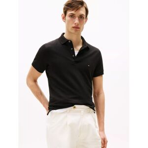 Tommy Hilfigervoor mannen. MW0MW17771 Polo 1985 Slim zwart (S), Casual, Korte mouwen, Biologisch katoen, Duurzaam Tommy Hilfigervoor mannen. MW0MW17771 Polo 1985 Slim zwart (S), Casual, Korte mouwen, Biologisch katoen, Duurzaam