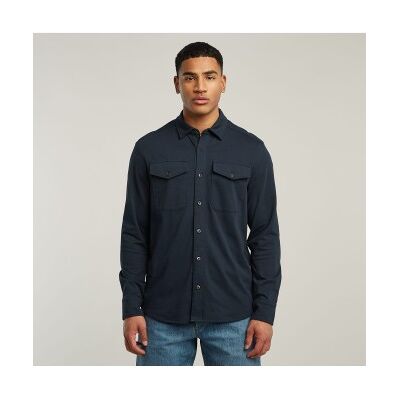 G-Starvoor mannen. D26765-C784-C742 Shirt Jersey Marine Zakken (L), Casual, Katoen, Lange mouwen, Marineblauw G-Starvoor mannen. D26765-C784-C742 Shirt Jersey Marine Zakken (L), Casual, Katoen, Lange mouwen, Marineblauw