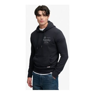 Superdryvoor mannen. M2014716A Sweater met capuchon 1954 Company Relaxed marineblauw (M), Casual, Katoen Superdryvoor mannen. M2014716A Sweater met capuchon 1954 Company Relaxed marineblauw (M), Casual, Katoen