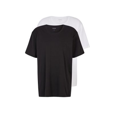 BOSSvoor mannen. 50475287 Set van 2 T-shirts Comfor wit, zwart (5XL), Casual, Katoen, Korte mouwen BOSSvoor mannen. 50475287 Set van 2 T-shirts Comfor wit, zwart (5XL), Casual, Katoen, Korte mouwen