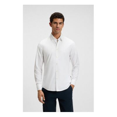 BOSSvoor mannen. 50518304 Relagant overhemd wit (XXL), Casual, Katoen, Lange mouwen BOSSvoor mannen. 50518304 Relagant overhemd wit (XXL), Casual, Katoen, Lange mouwen