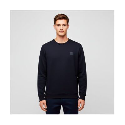 BOSSvoor mannen. 50509323 Westart marine trui (S), Casual, Katoen, Marineblauw BOSSvoor mannen. 50509323 Westart marine trui (S), Casual, Katoen, Marineblauw
