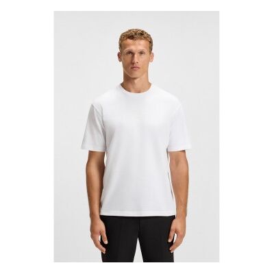 BOSSvoor mannen. 50547971 Hole19 T-shirt wit (L), Casual, Katoen, Korte mouwen BOSSvoor mannen. 50547971 Hole19 T-shirt wit (L), Casual, Katoen, Korte mouwen