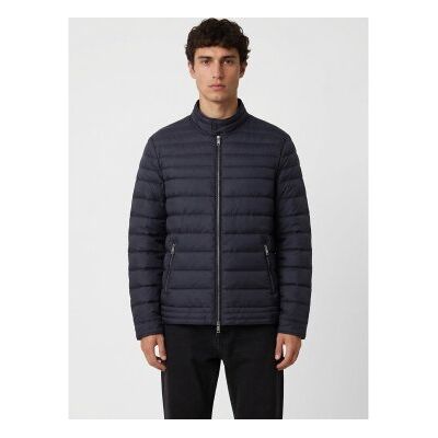 Guessvoor mannen. M6YL39W2849 Biker jasje Getailleerd marineblauw (M), Casual, Polyurethaan Guessvoor mannen. M6YL39W2849 Biker jasje Getailleerd marineblauw (M), Casual, Polyurethaan