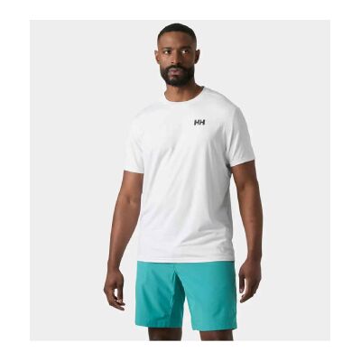 Helly Hansenvoor mannen. 34580 Hp Ocean T-shirt wit (S), Casual, Korte mouwen, Gerecycled polyester, Duurzaam Helly Hansenvoor mannen. 34580 Hp Ocean T-shirt wit (S), Casual, Korte mouwen, Gerecycled polyester, Duurzaam