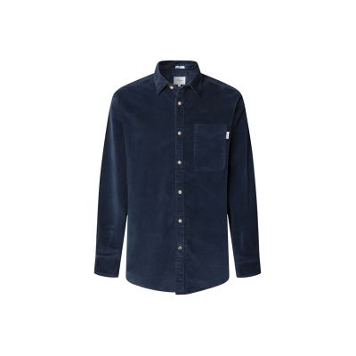 Pepe Jeansvoor mannen. PM3090844 Clayton marine overhemd (XL), Casual, Katoen, Lange mouwen, Marineblauw Pepe Jeansvoor mannen. PM3090844 Clayton marine overhemd (XL), Casual, Katoen, Lange mouwen, Marineblauw