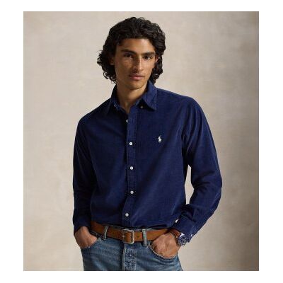 Polo Ralph Laurenvoor mannen. 710853123506 Corduroy overhemd Custom Fit marineblauw (XL), Casual, Katoen, Klassiek, Lange mouwen Polo Ralph Laurenvoor mannen. 710853123506 Corduroy overhemd Custom Fit marineblauw (XL), Casual, Katoen, Klassiek, Lange mouwen