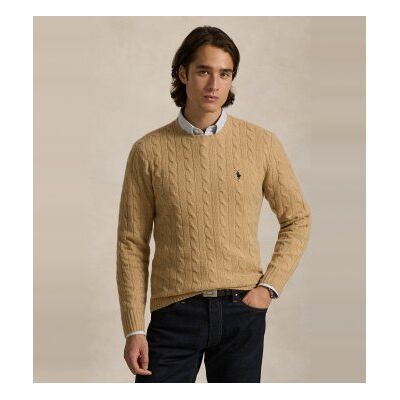 Polo Ralph Laurenvoor mannen. 710876762009 Trui van beige wol en kasjmier (L), Casual, Klassiek Polo Ralph Laurenvoor mannen. 710876762009 Trui van beige wol en kasjmier (L), Casual, Klassiek