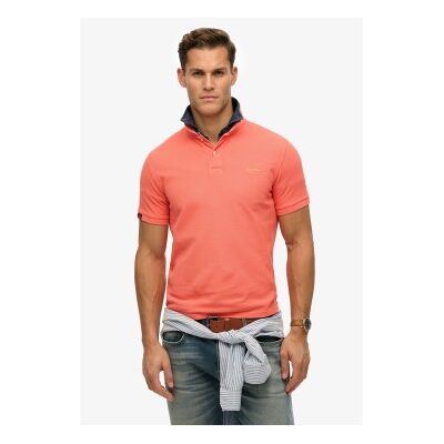 Superdryvoor mannen. M1110439A Vintage Destroy koraal poloshirt (XXL), Casual, Katoen, Korte mouwen Superdryvoor mannen. M1110439A Vintage Destroy koraal poloshirt (XXL), Casual, Katoen, Korte mouwen