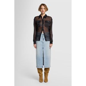 7 For All Mankindvoor vrouwen. JSTIC650SHF00 Amber Sahara rok blauw (25), Casual, Katoen, Denim 7 For All Mankindvoor vrouwen. JSTIC650SHF00 Amber Sahara rok blauw (25), Casual, Katoen, Denim