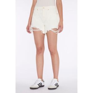 7 For All Mankindvoor vrouwen. 7U668597MLY Korte broek Monroe Lang beige (25), Casual, Katoen 7 For All Mankindvoor vrouwen. 7U668597MLY Korte broek Monroe Lang beige (25), Casual, Katoen