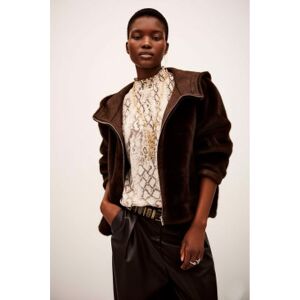 BA&SHvoor; vrouwen. 1H25PAND Chocolade Pandy Mantel (38), Casual, Polyester BA&SHvoor; vrouwen. 1H25PAND Chocolade Pandy Mantel (38), Casual, Polyester