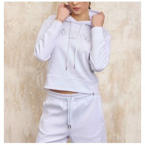 Blauervoor vrouwen. 25SBLDF08078 Fayette ritssluiting hoodie wit (L), Casual, Katoen Blauervoor vrouwen. 25SBLDF08078 Fayette ritssluiting hoodie wit (L), Casual, Katoen