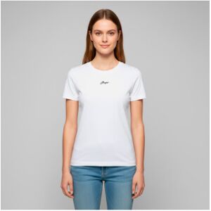 BOSSvoor vrouwen. 50554696 Elove T-shirt wit (L), Casual, Katoen, Korte mouwen BOSSvoor vrouwen. 50554696 Elove T-shirt wit (L), Casual, Katoen, Korte mouwen