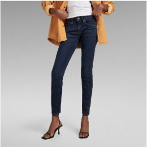 G-Starvoor vrouwen. D05477-8968-89 Jeans Arc 3D Mid Waist Skinny navy (24/30), Blauw, Casual, Katoen, Denim G-Starvoor vrouwen. D05477-8968-89 Jeans Arc 3D Mid Waist Skinny navy (24/30), Blauw, Casual, Katoen, Denim