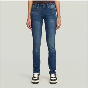 G-Starvoor vrouwen. D27287-6553-89 Jeans Midge Recht Blauw (26/28), Casual, Denim, Biologisch katoen, Duurzaam G-Starvoor vrouwen. D27287-6553-89 Jeans Midge Recht Blauw (26/28), Casual, Denim, Biologisch katoen, Duurzaam
