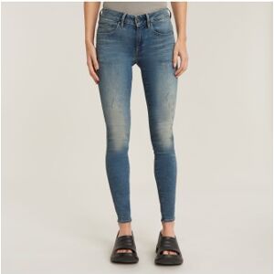 G-Starvoor vrouwen. D05281-8968-9114 Jeans Midge Zip Skinny blauw (23/30), Casual, Katoen, Denim G-Starvoor vrouwen. D05281-8968-9114 Jeans Midge Zip Skinny blauw (23/30), Casual, Katoen, Denim