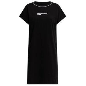 Karl Lagerfeldvoor vrouwen. A3W13044 Drapey jurk zwart (XS), Casual, Korte mouwen, Biologisch katoen Karl Lagerfeldvoor vrouwen. A3W13044 Drapey jurk zwart (XS), Casual, Korte mouwen, Biologisch katoen