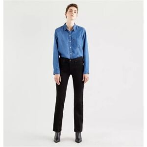 Levi'svoor vrouwen. 19631-0000 Jeans 314 Shaping Straight zwart (25/30), Casual, Katoen Levi'svoor vrouwen. 19631-0000 Jeans 314 Shaping Straight zwart (25/30), Casual, Katoen