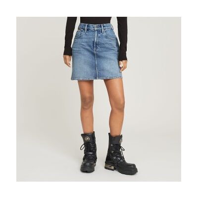 G-Starvoor vrouwen. D24387-D930-H078 Minirok Viktoria kort blauw (27), Casual, Denim, Biologisch katoen, Duurzaam G-Starvoor vrouwen. D24387-D930-H078 Minirok Viktoria kort blauw (27), Casual, Denim, Biologisch katoen, Duurzaam