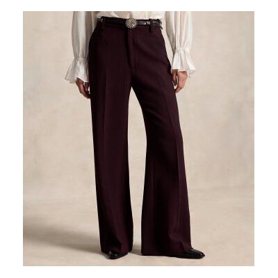 Polo Ralph Laurenvoor vrouwen. 211B17592001 Bordeauxrode broek Beaton van wollen crêpe (42), Casual, Granaatappel, Klassiek Polo Ralph Laurenvoor vrouwen. 211B17592001 Bordeauxrode broek Beaton van wollen crêpe (42), Casual, Granaatappel, Klassiek