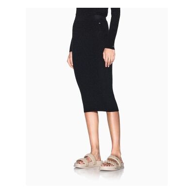 Giorgio Armani A X Armani Exchangevoor vrouwen. XW001877AF11957MC005 High Waisted Rok zwart (XL), Casual, Klassiek, Viscose Giorgio Armani A X Armani Exchangevoor vrouwen. XW001877AF11957MC005 High Waisted Rok zwart (XL), Casual, Klassiek, Viscose