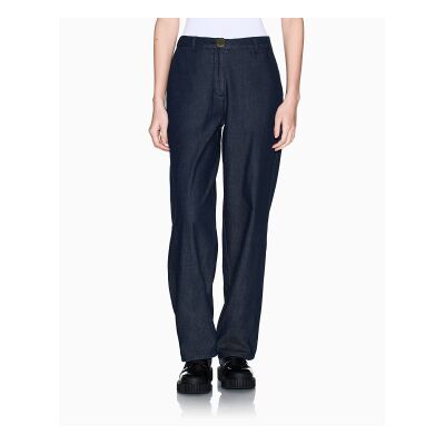 Giorgio Armani A X Armani Exchangevoor vrouwen. XW002257AF21337MB001 Broek van marineblauwe chambray stof (XS), Casual, Katoen Giorgio Armani A X Armani Exchangevoor vrouwen. XW002257AF21337MB001 Broek van marineblauwe chambray stof (XS), Casual, Katoen
